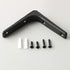 SAYAYO Black Shelf Bracket, 4 x 4 Inch Heavy Duty Iron Bracket, 6 PCS Hanging Angle Brackets Shelf Support