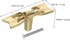 2Pcs Ciieeo Decorative Knobs Elegant Drawer Pull Handles for Furniture Dresser Shoe Cabinet and Bedside Table High Wear