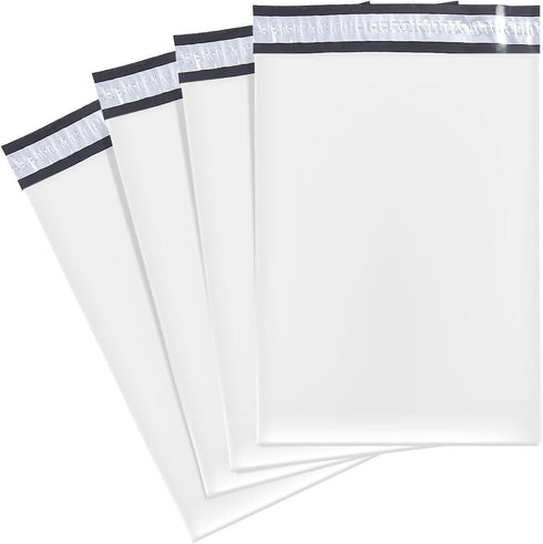 Premium White Poly Mailers, 10x13, 200 Count, Extra Strong Self-Sealing Shipping Envelopes, Waterproof