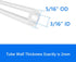3/16" 5/16" (3.28 Quickun Pure Silicone Tubing, ID x OD High Temp Food Grade Tube Pure Silicone Hose Tube for Home