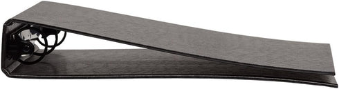 JAM PAPER Premium Crocodile Textured 1 Inch Binder - Black 3 Ring Binder - Sold Individually
