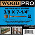 ST38X714-25PC 3/8-Inch by 7-1/4-Inch Length Round Washer Head Exterior Wood Screws, 25-Pack