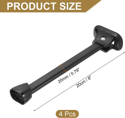 4pcs 20cm(8") uxcell Folding Table Legs, Metal Foldable Table Furniture Legs Laptop Desk Legs Replacement Legs