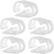 Plastic Tubing Clamps 1/4" - 5/16" Flow Control Hose Clamp, Laboratory Pinch Valve Shut Off - Pack of 5 White
