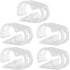 Plastic Tubing Clamps 1/4" - 5/16" Flow Control Hose Clamp, Laboratory Pinch Valve Shut Off - Pack of 5 White