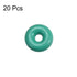 uxcell Fluorine Rubber O-Rings, 4mm OD 1mm ID 1.5mm Width FKM Seal Gasket for Machinery Plumbing, Green, Pack of 20