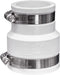 Fernco 1056-215 Reducing 2-in. x 1-1/2-in. Flexible PVC Pipe Coupling for Cast Iron and Plastic Plumbing