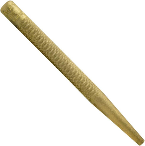 Mayhew Pro 25080 1/4-Inch Knurled Brass Solid Punch by Mayhew Tools