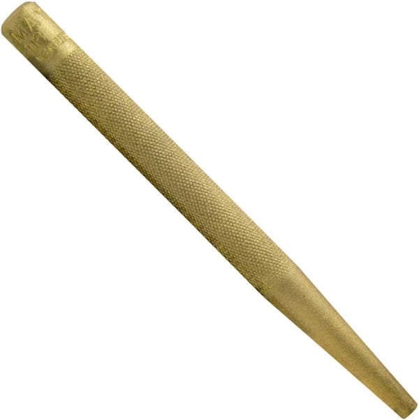 Mayhew Pro 25080 1/4-Inch Knurled Brass Solid Punch by Mayhew Tools