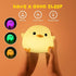 Dimmable IFTHFOUR DoDo Duck Night Light, LED Cute Silicone Nursery Lamp, Touch Sensor Lamp, RGB & Warm White Light