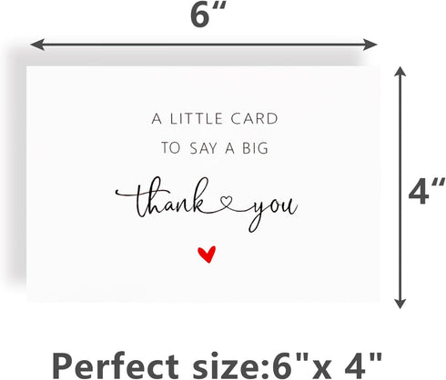 ZGQ 48 Pack 46 Thank You Cards with Envelopes & Stickers, Cute Blank Greeting Cards for Baby Shower & WeddingBoxed Bulk