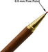 Maydahui 12 Pcs Wood Rollerball Gel Pen, Rosewood Brass Pens with 20 Pcs Refills for School Signature Party