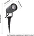 6W GU10 Bulb 110V 3000K IP65 5ft DAWALIGHT Outdoor Spot Light, Landscape Lighting Spotlight for Yard, Replaceable