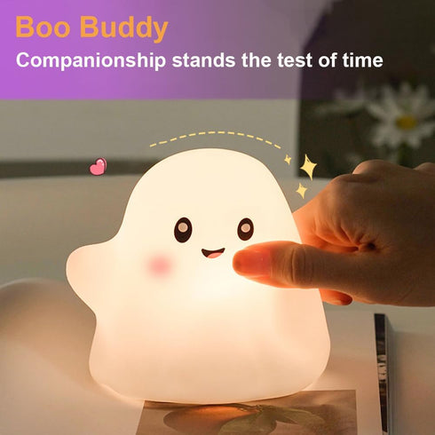 13 3 1) Ghost Night Light for Kids,Halloween Night Light with Interactive Sound Effects ,Cute Silicone Light