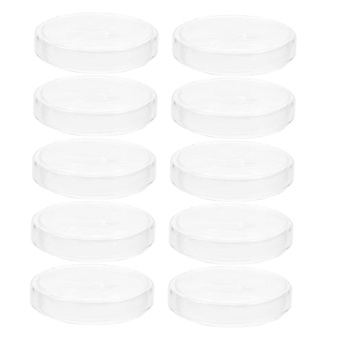 10pcs Glass Culture Dishes for Laboratory Experiments High Transparency Petri Dishes for