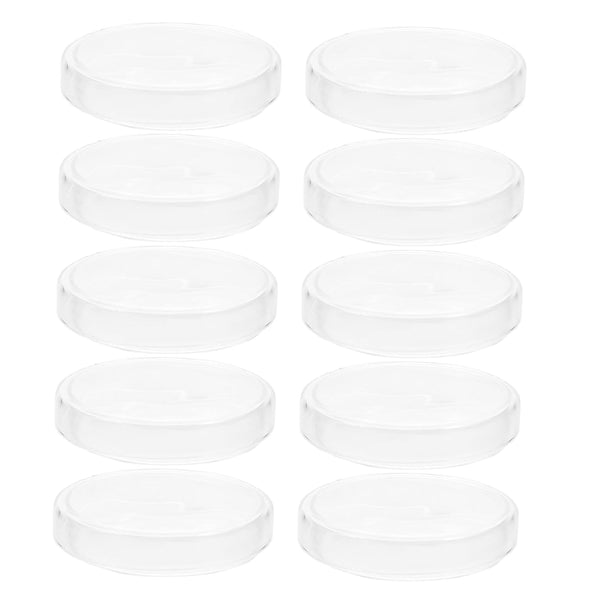 10pcs Glass Culture Dishes for Laboratory Experiments High Transparency Petri Dishes for
