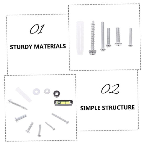OSALADI 1set Tv Mounting Screws Iron Hardware for Wall-Mounted Tv Stands Easy Installation Expansion Screws for Flat