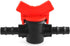 DGZZI Barbed Ball Valve 4PCS, 3/8-Inch ID in-Line Ball Valve Shut-Off Switch for Drip Irrigation and Aquariums