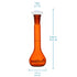 stonylab Glass Volumetric Flask, Class A Amber Volumetric Flask with Glass Stopper, Borosilicate Glass Heavy Wall