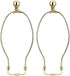 10 Inch Lamp Harp, Gold 2 Set, Metal Lamp Shade Harp Holder, DIY Detachable Lampshade Bracket