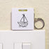 Azeeda (KM00044595) 'Sail Boat Toy' Keyring Tape Measure/Spirit Level Tool