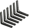 SAYAYO Black Shelf Bracket, 4 x 4 Inch Heavy Duty Iron Bracket, 6 PCS Hanging Angle Brackets Shelf Support