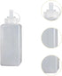Commercial 800ml Condiment Bottle Ketchup Bottle Leakproof with Lid Ketchup Honey Dispenser for Kitchens Mustard BBQ