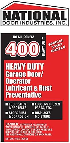 NiceShop 400-HD 15oz Orange National Heavy Duty Garage Door Operator Lubricant & Rust Preventative Aerosol Orange NO