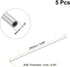 uxcell 5Pcs 304 Stainless Steel Tube, OD 4mm x 1mm Wall Thick 250mm Length Capillary Metal Tubing for Industry Machinery