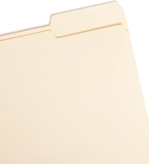 Smead File Folder, 1/3-Cut Tab Right Position, Manila, Letter Size, 100 Per Box