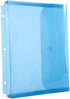 Filexec Poly Envelope, Letter, Side-Load, Hook & Loop Closure, 3-Hole Punched, Blue (Pack of 12) (50084-17221) by filexec