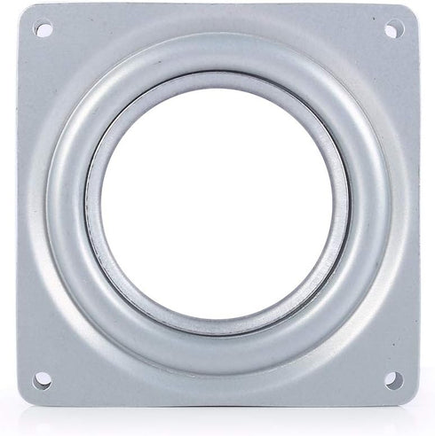 Glomora 4in Galvanized Steel Rotating Plate Display Base for Cake, Kitchen Cabinets, Monitor,