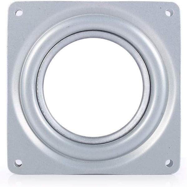 Glomora 4in Galvanized Steel Rotating Plate Display Base for Cake, Kitchen Cabinets, Monitor,