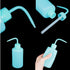 2pcs 150ml 5Oz Wash Bottle Blue Narrow Mouth Squeeze Bottle for Medical Lab Use, No Spill Design