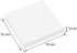 ZCZN White Sticky Notes, 3 x 3 in, 100 Sheets/Pad, 4 Pads/Pack