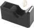 Desktop Tape Dispenser, Non-Skid Base, Colorful Heavy Duty Cute Tape Dispenser for Office, Black
