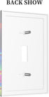 HTSAHKV 3 5 Inch Colorful Cosmic Cat Art Print Wall Plate Light Switch Cover Single Gang Outlet Faceplate Print Plate