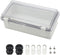 Zulkit Junction Box, ABS Plastic Dustproof Waterproof IP65 Electrical Box with Hinged Shell and Clear Cover