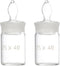Hemobllo Glass Beakers 2pcs, Weighing Bottle Chemistry Laboratory Equipment Pycnometer Flask for Specific Gravity