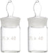 Hemobllo Glass Beakers 2pcs, Weighing Bottle Chemistry Laboratory Equipment Pycnometer Flask for Specific Gravity
