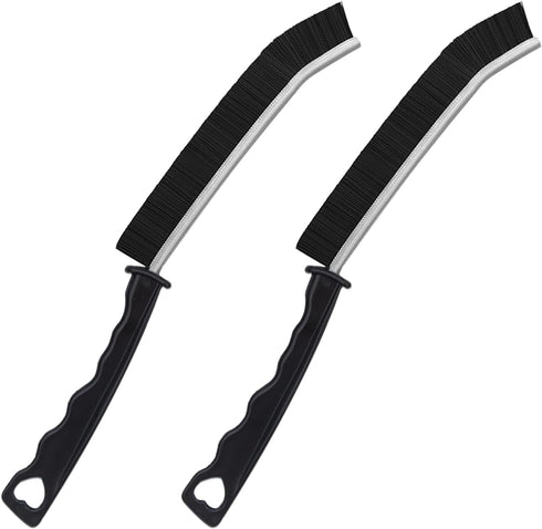2pcs Hard Bristle Crevice Brush, Gap & Grout Cleaner, Tile & Kitchen