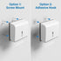 2 Pack QWORK Wall Mount Paper Towel Dispenser Tri-Fold Holder with Lock for Bathroom, Kitchen & Office