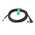 Sensor Actuator M12 A Coded 4 Pin 90-Degree Female Shield Cable to Open Wire for Industrial Automation, 1m