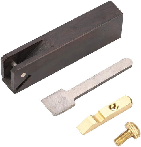 Mini Wood Planer Hand Tool, 3 inch Ebony Plane for DIY Woodcraft, Metal Fixer & Planer Blade for Woodworking