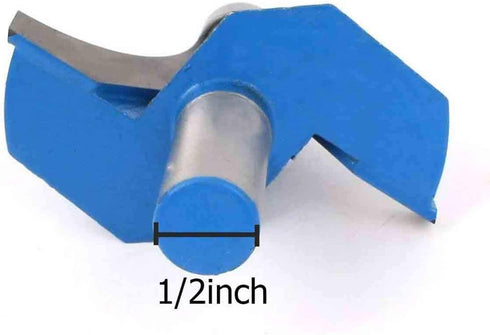 COMOK 1/2" 2" 2 78mm Shank Radius Flutes Corner Rounding Over Router Bit Tool Long