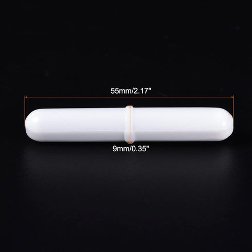MECCANIXITY Magnetic Stirrer Mixer Stir Bar Rod 55mm x 9mm with Ring Shape Coating Magnet for Laboratory Use