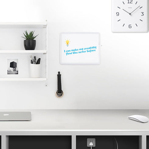 Dry Erase Board, 14 x 11 inches Magnetic Whiteboard with Black Marker and 2 Magnets