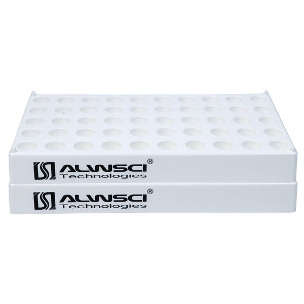 ALWSCI 2PCS Autosampler Vial Rack, White, 12mm Multipurpose Vial Tray Holder for 2ml Vial Storage