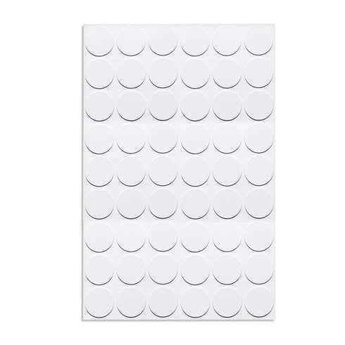 uxcell 1 Sheet/54Pcs Screw Hole Cover Stickers, 21mm Dia PVC Self Adhesive Caps for Wood Furniture