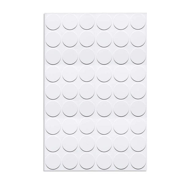 uxcell 1 Sheet/54Pcs Screw Hole Cover Stickers, 21mm Dia PVC Self Adhesive Caps for Wood Furniture
